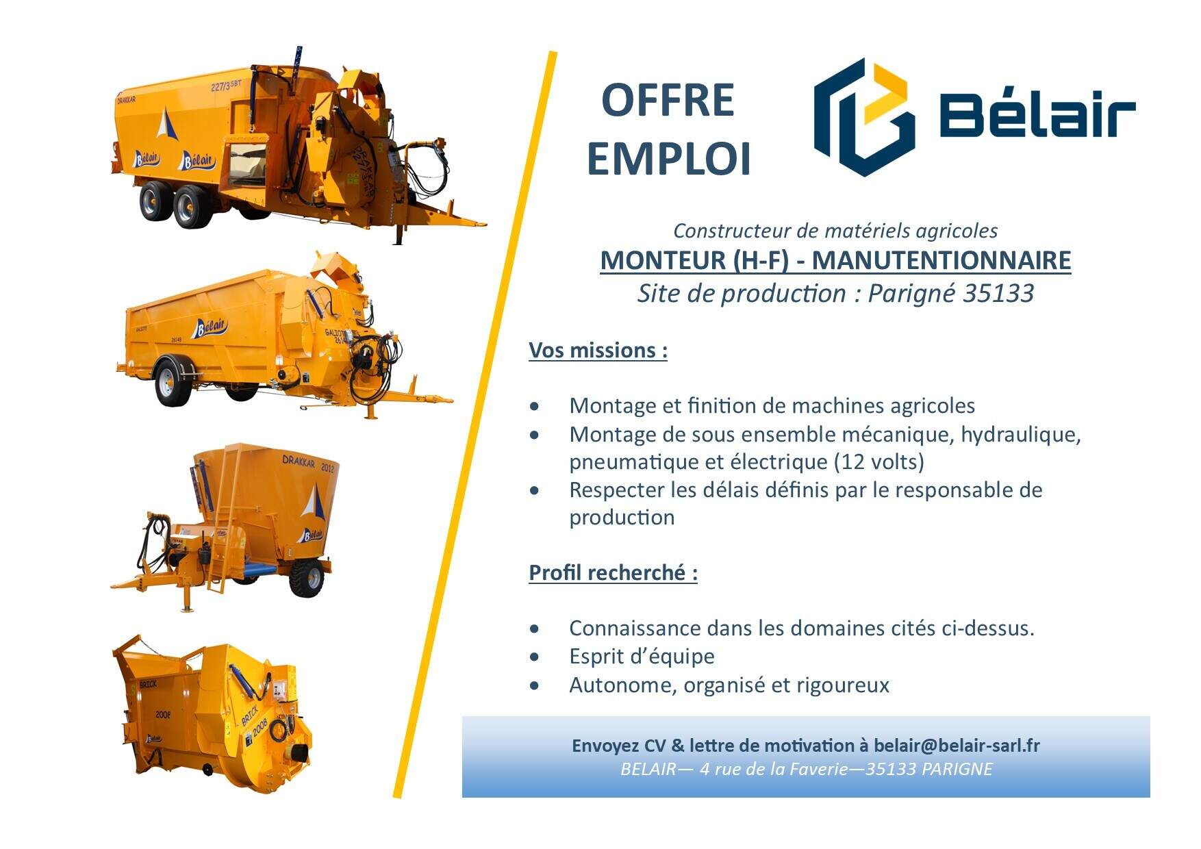 Annonce Monteur